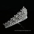 Silver Indian Wedding Crown Noble Rhinestone Crystal princess Queen Bridal Ballet Tiara for Women